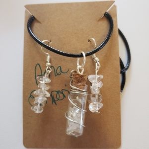 Gorgeous hand crafted wire wrapped healing stone n